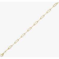 T.H.Baker Women's 9ct Yellow Gold Elongated Oval Link Bracelet CA017-07 | Size: 7.25inch