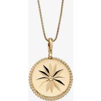 T.H.Baker Women's 9ct Yellow Gold Wellness Symbol Necklace GP2281 GN141