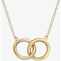 T.H.Baker Women's 9ct Yellow Gold Interlinked Rings Necklace 1.19.6594 | Size: Adjustable