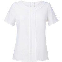 Brook Taverner Women's Felina Short-Sleeved Shirt in White | Size: 16