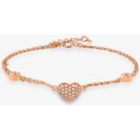 Rosa Lea Women's Heart Double Chain Bracelet BJ-BR212CRRG in Rose Gold | Size: 18 inches