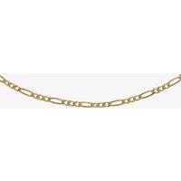 T.H.Baker Women's 9ct 1.8mm Diamond Cut Figaro 20 Inch chain 1.15.0035 in Gold | Size: 20 inches