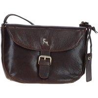 'Violet' Real Leather Flap-Over Crossbody Bag