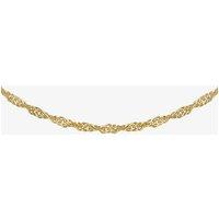 T.H.Baker Women's 9ct Yellow Gold 18 Inch Twist Curb Chain 1.13.6584 | Size: 18 inches