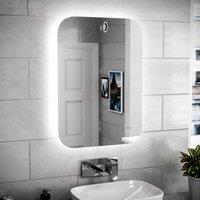 Nes Home Motion Sensor Bathroom LED Mirror Shaver Socket Demister 500 x 700mm in Silver