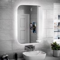 Nes Home Motion Sensor Bathroom LED Mirror Shaver Socket Demister 600 x 800mm in Silver
