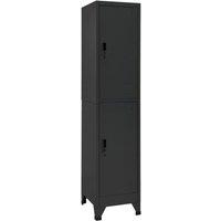 Berkfield Home Locker Cabinet Anthracite 38x45x180 cm Steel in Black | Size: 38 x 45 x 180 cm