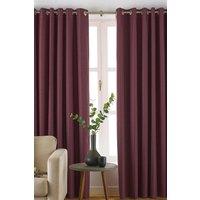 Furn Moon Premium Thermal Blackout Eyelet Curtains in Purple | Size: 168 cm width x 137 cm drop
