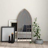 Berkfield Home Mirror Sand 100x45 cm Iron for Indoor Use in Beige