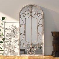 Berkfield Home Mirror Sand 100x45 cm Iron for Indoor Use in Beige