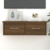 Berkfield Home Wall Cabinet Brown Oak 60x26x18.5 cm Engineered Wood