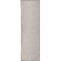 Outdoor Flatweave Rug 80x250 cm Taupe