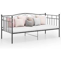 Berkfield Home Sofa Bed Frame Black Metal 90x200 cm