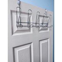 Showerdrape Lyrical Over Door Storage Hooks - Various Colours in Silver