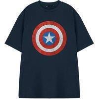 Marvel Men's Short Sleeved T-Shirt | Navy | Official Merch in Blue | Size: 3XL