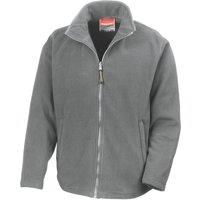 Result Men's Horizon Micro High Density Compact Fleece Jacket in Grey | Size: 2XL