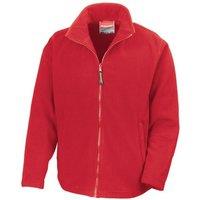 Result Men's Horizon Micro High Density Compact Fleece Jacket in Red | Size: 2XL