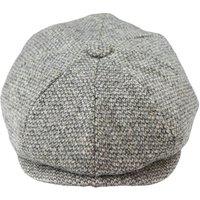 TruClothing Men's 8 Panel Razor Baker Boy Shelby Cap Peaky Blinders in Grey | Size: Medium/Large