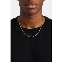 Cernucci Men's 3mm Rope Chain - Gold in Metallic Gold | Size: 30 inches