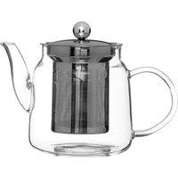Orsina Efficient High Borosilicate 650Ml Teapot, Premium Tea Pot For Dining Table, Ergonomic Teapot For Breakfast in Silver