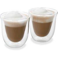 La Cafetiere Siene Double Walled Glass Cappuccino Coffee Cups, Set of 2, 200ml in Clear