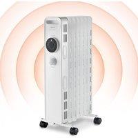 Igenix Oil Filled Radiator Heater, 1.5kW/1500 W in White
