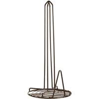 Orsina Vertex Kitchen Roll Holder With Round Base in Black