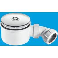 McAlpine ST90CB10-70 90mm Shallow Shower Trap - 70mm High in White