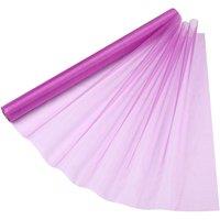 Neel Blue Organza Roll Sheer Fabric for Party Favours Supplies- 70cm x 15m in Purple