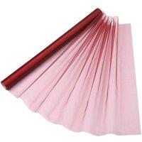 Neel Blue Organza Roll Sheer Fabric for Party Favours Supplies- 70cm x 15m in Burgundy