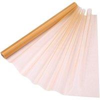 Neel Blue Organza Roll Sheer Fabric for Party Favours Supplies- 70cm x 15m in Gold