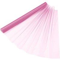 Neel Blue Organza Roll Sheer Fabric for Party Favours Supplies- 70cm x 15m in Rose