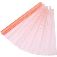 Neel Blue Organza Roll Sheer Fabric for Party Favours Supplies- 70cm x 15m in Peach