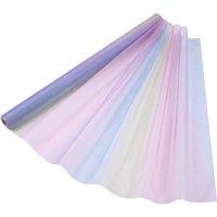 Neel Blue Organza Roll Sheer Fabric for Party Favours Supplies- 70cm x 15m