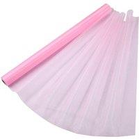 Neel Blue Organza Roll Sheer Fabric for Party Favours Supplies- 70cm x 15m in Baby Pink