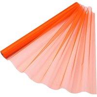 Neel Blue Organza Roll Sheer Fabric for Party Favours Supplies- 70cm x 15m in Burnt Orange