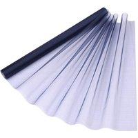 Neel Blue Organza Roll Sheer Fabric for Party Favours Supplies- 70cm x 15m in Navy