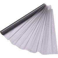 Neel Blue Organza Roll Sheer Fabric for Party Favours Supplies- 70cm x 15m in Metallic Silver