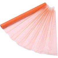 Neel Blue Organza Roll Sheer Fabric for Party Favours Supplies- 70cm x 15m in Orange