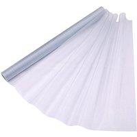 Neel Blue Organza Roll Sheer Fabric for Party Favours Supplies- 70cm x 15m in Silver