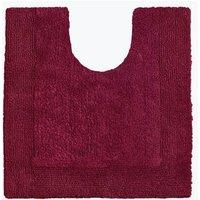 Allure Bath Fashions Elegance Reversible Heavyweight Pedestal Mat in Maroon
