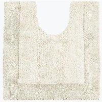 Allure Bath Fashions Elegance Reversible Heavyweight Pedestal Mat in Cream