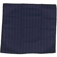 TruClothing Tie Pocket Square Tweed Pin Stripe in Navy