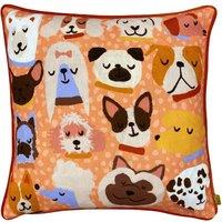 Furn Woofers Printed Piped Dog Cushion | Size: 43 cm x 43 cm