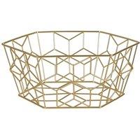 Premier Housewares Vertex Contour Fruit Basket Gold