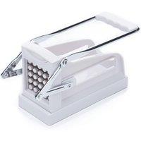 KitchenCraft Potato Chipper with Interchangeable Blades in White