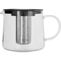 Orsina Efficient 1200Ml Glass Heat Resistant Teapot, Premium Pot For Dining Table, Ergonomic Teapot For Breakfast in Silver