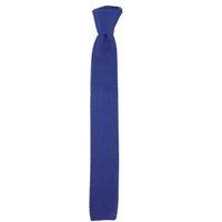 TruClothing Knitted Tie Woven in Royal