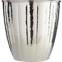 Orsina Hammered Waste Bin in Silver