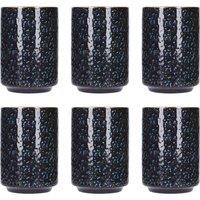 Mikasa Satori 6-Piece Porcelain Cup Set in Black